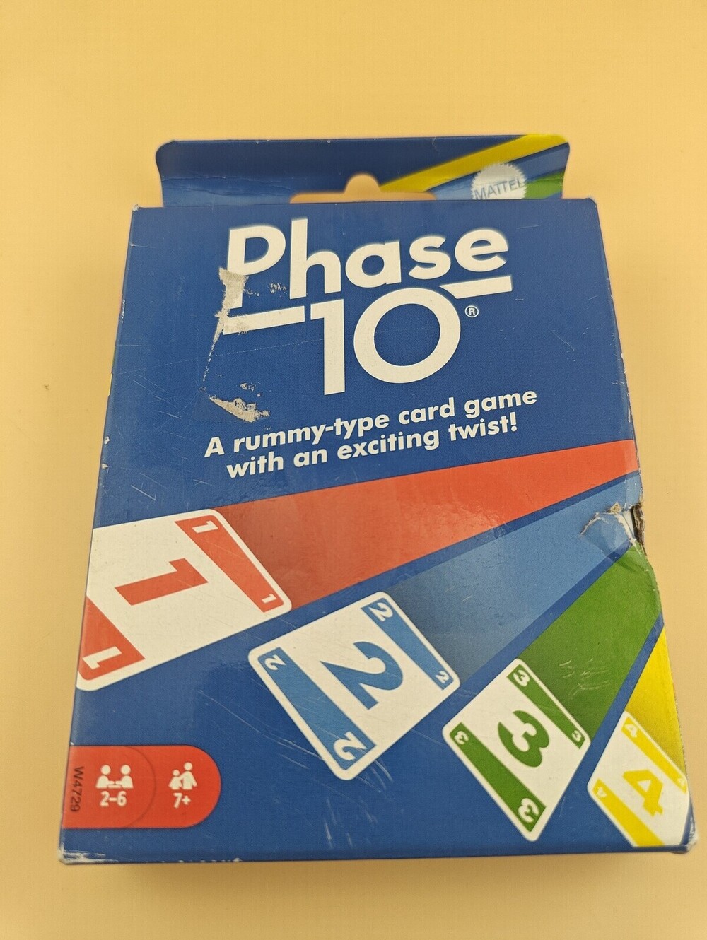 Phase 10 Card Game Family Game for Adults & Kids New With Box Wear